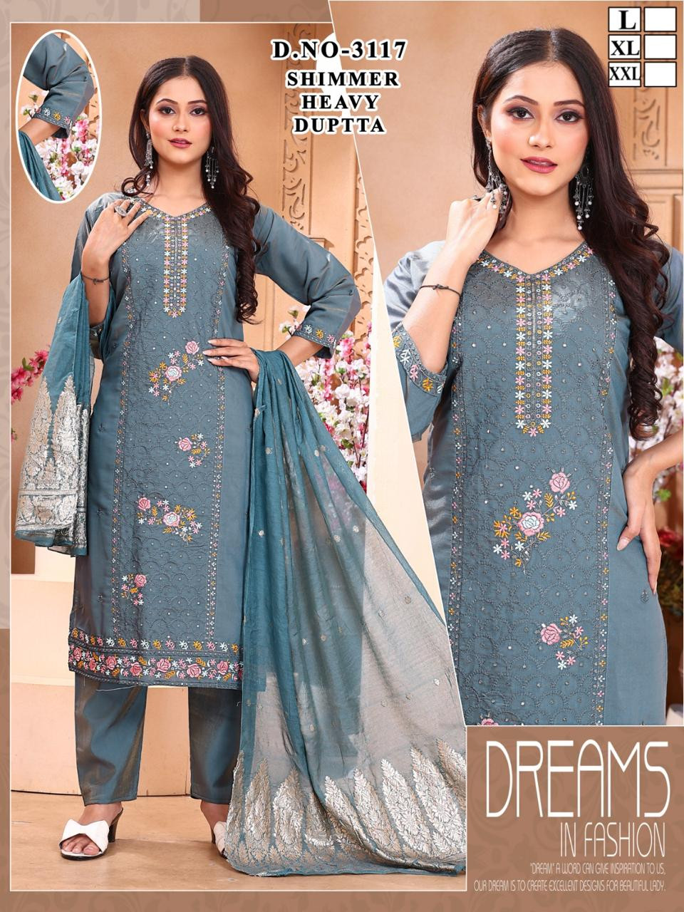 TOP AND BOTTOM WITH DUPATTA SET