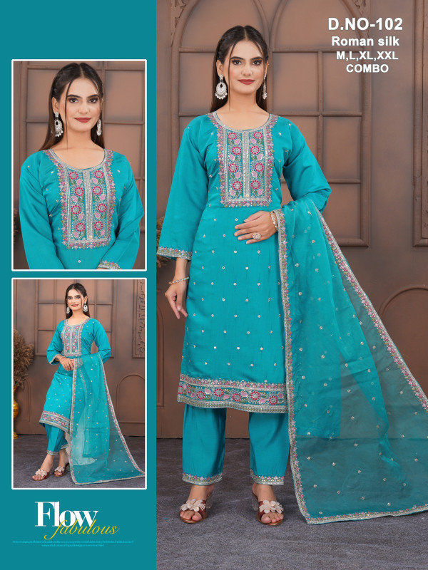 TOP AND BOTTOM WITH DUPATTA SET