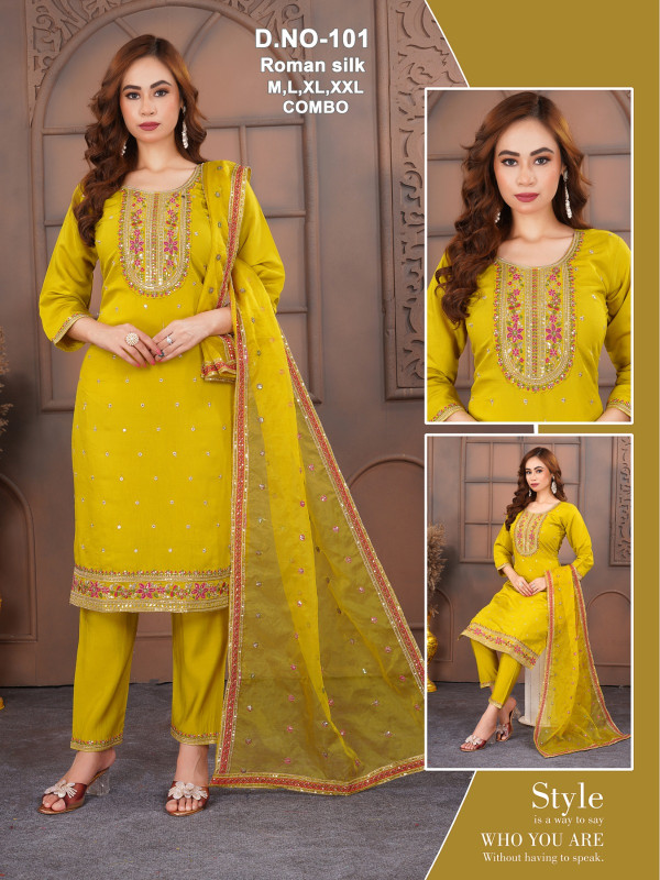 TOP AND BOTTOM WITH DUPATTA SET